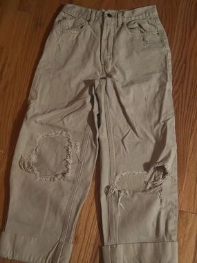 BDG Distressed Beige Khaki Chinos